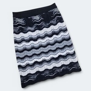 Missoni Black and White Zigzag Skirt size 10